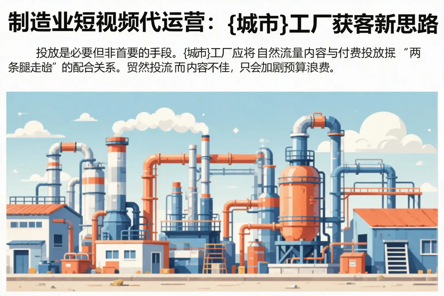 制造业短视频代运营：江夏工厂获客新思路